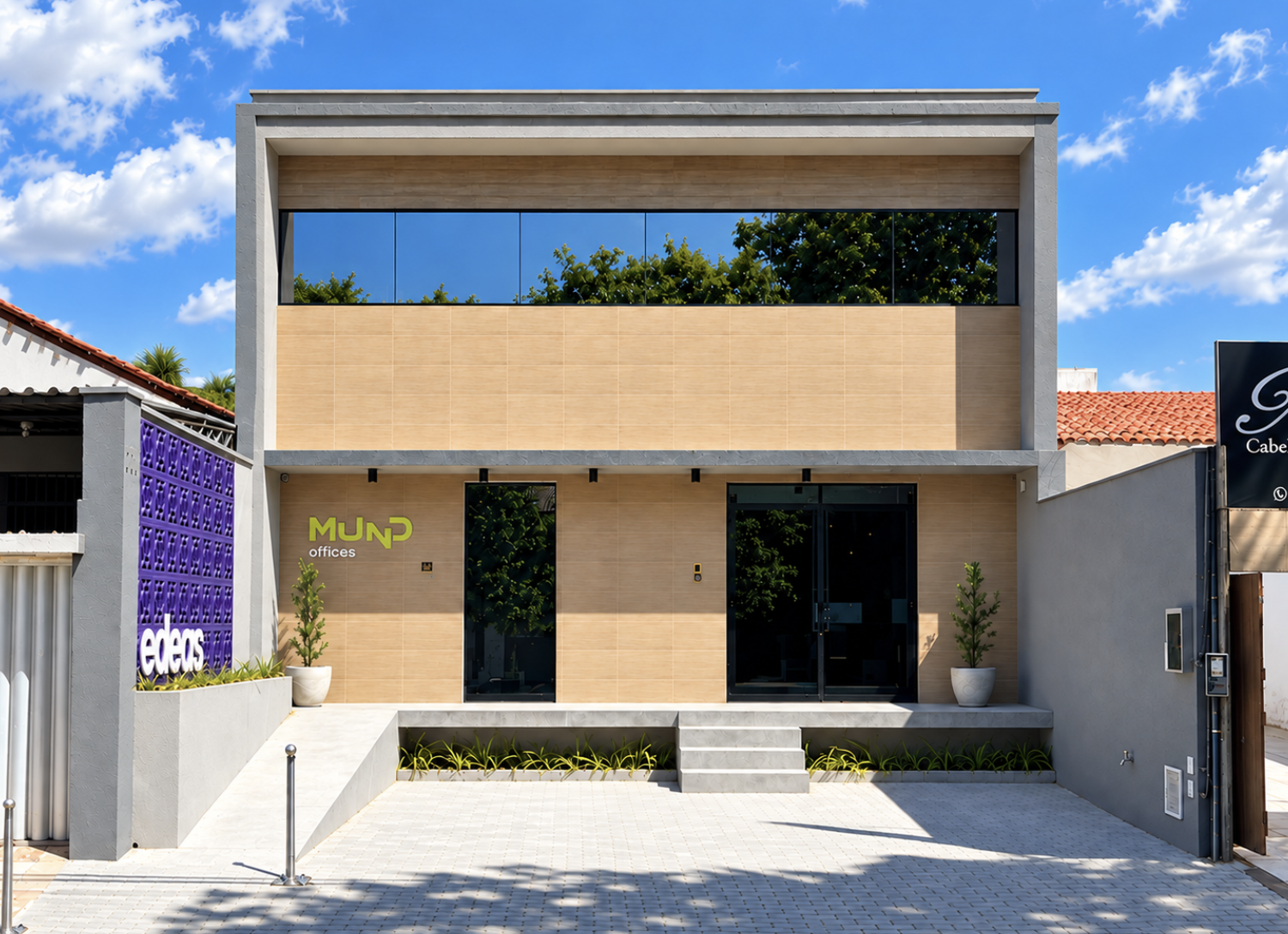 Fachada da Mund Offices no Cambeba em Fortaleza